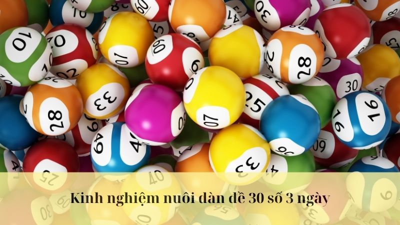 dàn de 30 số bất bại